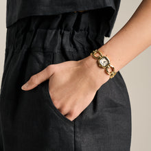 Load image into Gallery viewer, Harlow Mini Two-Hand Gold-Tone Stainless Steel Watch