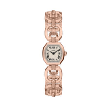 Load image into Gallery viewer, Harlow Mini Two-Hand Rose Gold-Tone Stainless Steel Watch