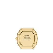 Load image into Gallery viewer, Harlow Three-Hand Gold-Tone Alloy Desk Clock