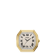 Load image into Gallery viewer, Harlow Three-Hand Gold-Tone Alloy Desk Clock
