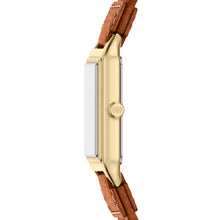 Load image into Gallery viewer, Raquel Three-Hand Date Medium Brown Leather Watch