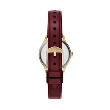 Load image into Gallery viewer, Gilmore 28mm Three-Hand Red Leather Watch