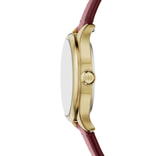 Load image into Gallery viewer, Gilmore 28mm Three-Hand Red Leather Watch