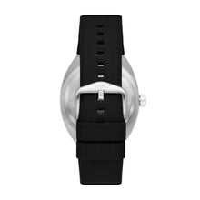 Load image into Gallery viewer, Breaker Three-Hand Date Black Silicone Watch