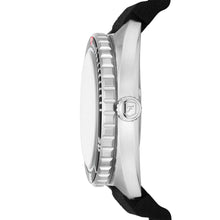 Load image into Gallery viewer, Breaker Three-Hand Date Black Silicone Watch