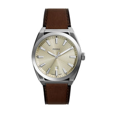 Load image into Gallery viewer, Everett Three-Hand Date Brown Leather Watch
