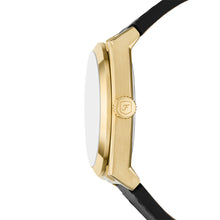 Load image into Gallery viewer, Everett Three-Hand Date Black Leather Watch