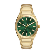 Load image into Gallery viewer, Everett Three-Hand Date Gold-Tone Stainless Steel Watch