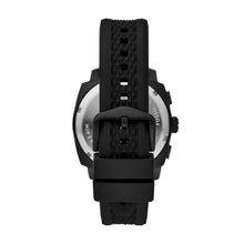 Load image into Gallery viewer, Machine Chronograph Black Silicone Watch