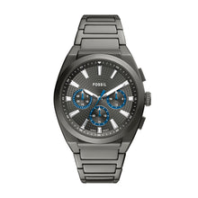 Load image into Gallery viewer, Everett Chronograph Smoke Stainless Steel Watch
