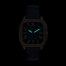 Load image into Gallery viewer, Crosby Three-Hand Blue Leather Watch