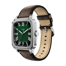Load image into Gallery viewer, Crosby Three-Hand Brown Leather Watch
