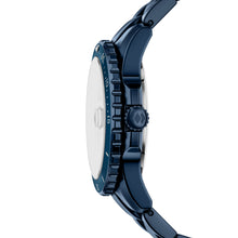 Load image into Gallery viewer, Fossil Blue Dive Three-Hand Navy Stainless Steel Watch