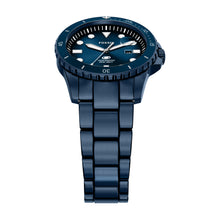 Load image into Gallery viewer, Fossil Blue Dive Three-Hand Navy Stainless Steel Watch