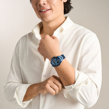 Load image into Gallery viewer, Fossil Blue Dive Three-Hand Navy Stainless Steel Watch