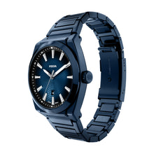 Load image into Gallery viewer, Everett Three-Hand Navy Stainless Steel Watch