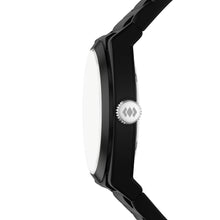 Load image into Gallery viewer, Everett Three-Hand Black Silicone Watch