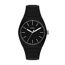 Load image into Gallery viewer, Everett Three-Hand Black Silicone Watch