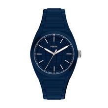 Load image into Gallery viewer, Everett Three-Hand Navy Silicone Watch