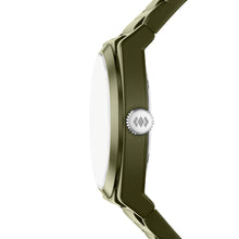 Load image into Gallery viewer, Everett Three-Hand Olive Silicone Watch