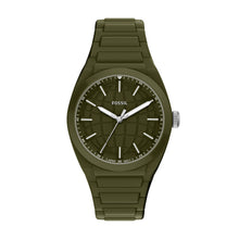 Load image into Gallery viewer, Everett Three-Hand Olive Silicone Watch