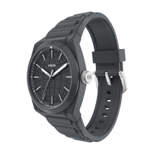 Load image into Gallery viewer, Everett Three-Hand Gray Silicone Watch