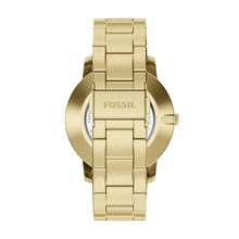 Load image into Gallery viewer, Minimalist Three-Hand Gold-Tone Stainless Steel Watch