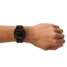 Load image into Gallery viewer, Machine 41mm Three-Hand Date Brown Leather Watch