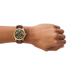 Load image into Gallery viewer, Townsman Big Tic 42mm Gunmetal Brown Leather Watch