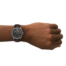 Load image into Gallery viewer, Townsman Big Tic 42mm Gunmetal Brown Leather Watch