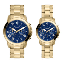 Load image into Gallery viewer, Grant Chronograph Gold-Tone Stainless Steel Watch Set