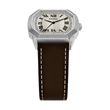 Load image into Gallery viewer, Harlow 33mm Three-Hand Brown Leather Watch