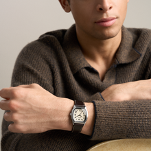 Load image into Gallery viewer, Harlow 33mm Three-Hand Brown Leather Watch