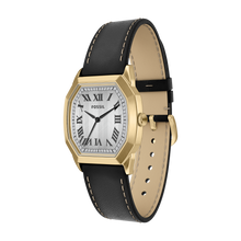 Load image into Gallery viewer, Harlow 33mm Three-Hand Black Leather Watch