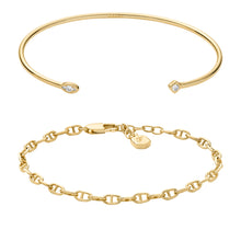 Load image into Gallery viewer, Heritage Gold-Tone Brass Bracelet Gift Set