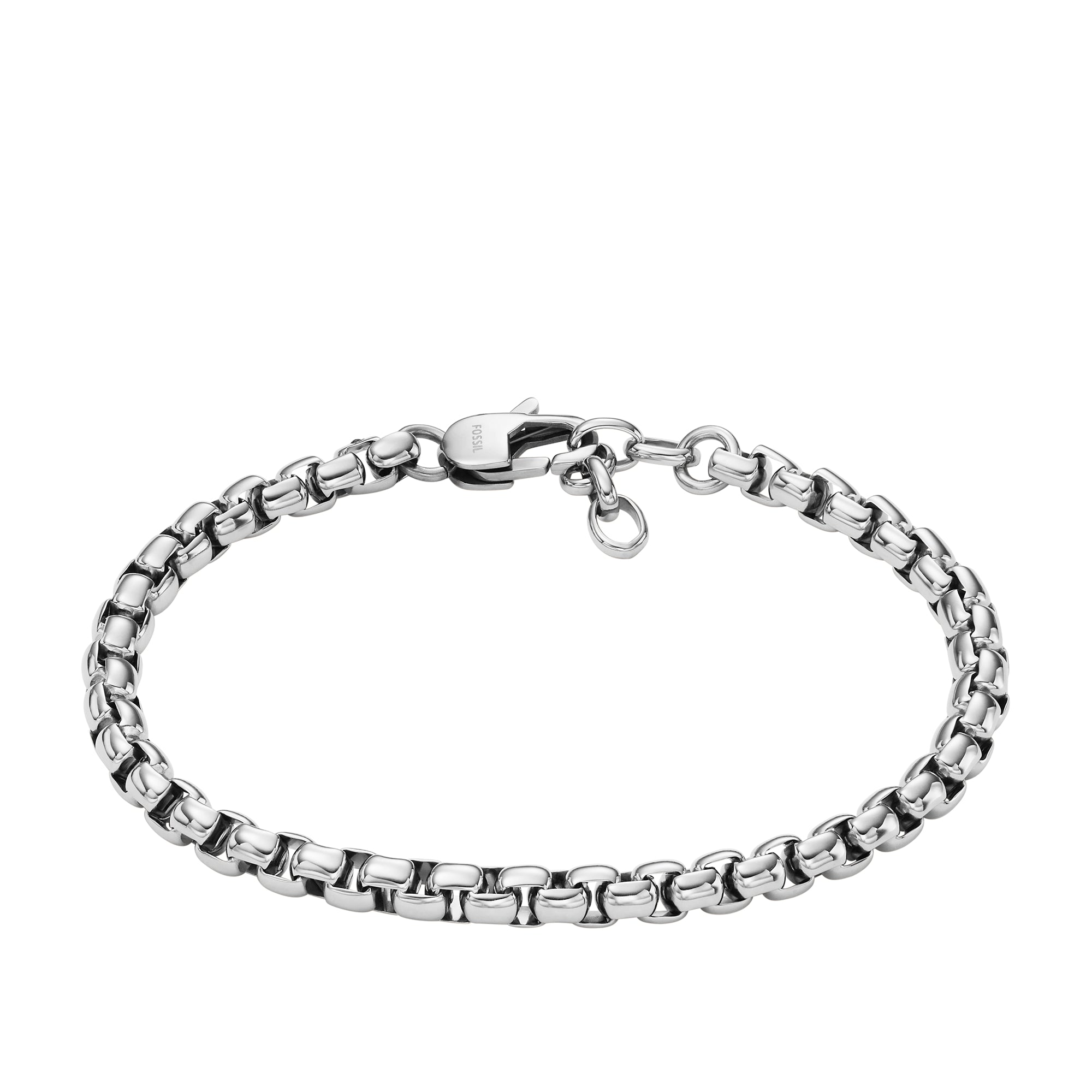 Fossil All Stacked Up Stainless Steel Chain Bracelet – Fossil Malaysia