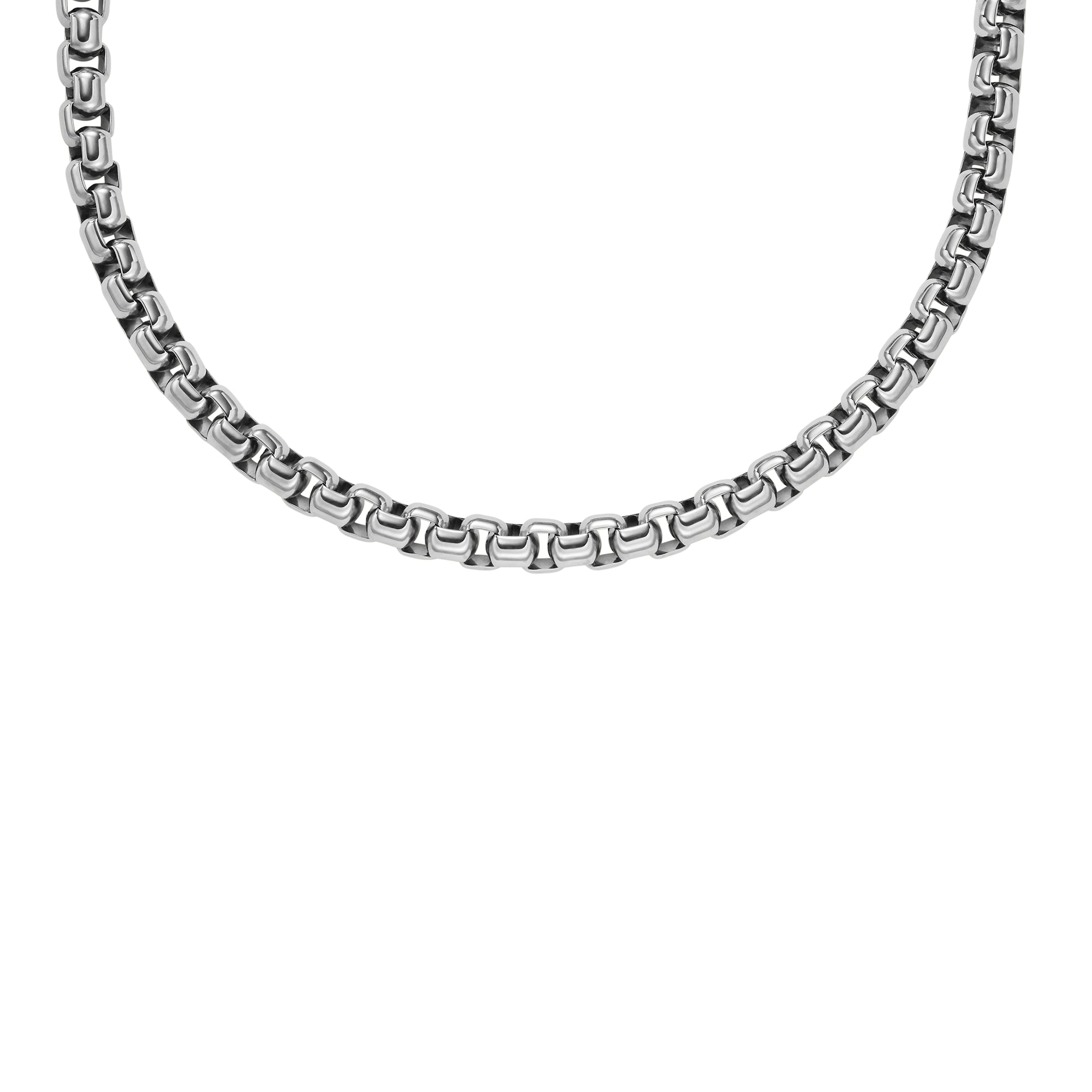 Fossil All Stacked Up Stainless Steel Chain Necklace – Fossil Malaysia