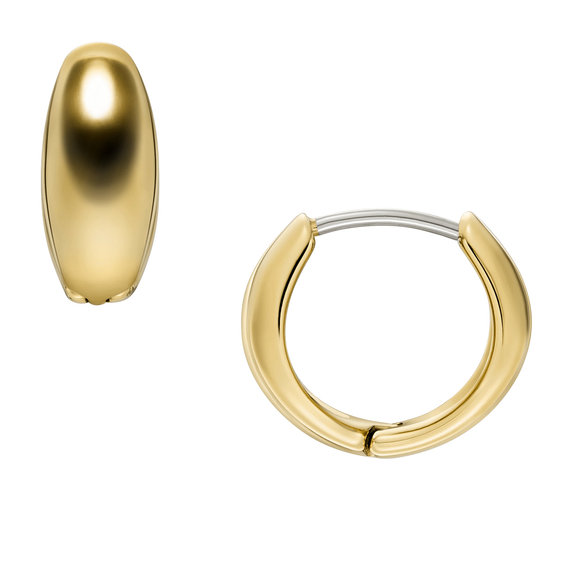 Buy ​All Stacked Up Gold-Tone Stainless Steel Hoop Earrings Online