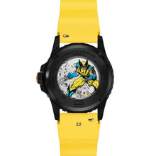 Load image into Gallery viewer, Marvel | Fossil Limited Edition Automatic Yellow Silicone Watch