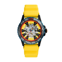Load image into Gallery viewer, Marvel | Fossil Limited Edition Automatic Yellow Silicone Watch