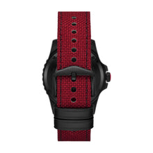 Load image into Gallery viewer, Marvel | Fossil Limited Edition Automatic Red and Black Nylon and Leather Watch