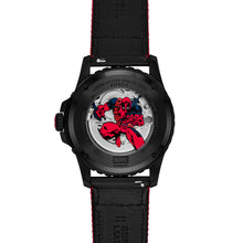 Load image into Gallery viewer, Marvel | Fossil Limited Edition Automatic Red and Black Nylon and Leather Watch