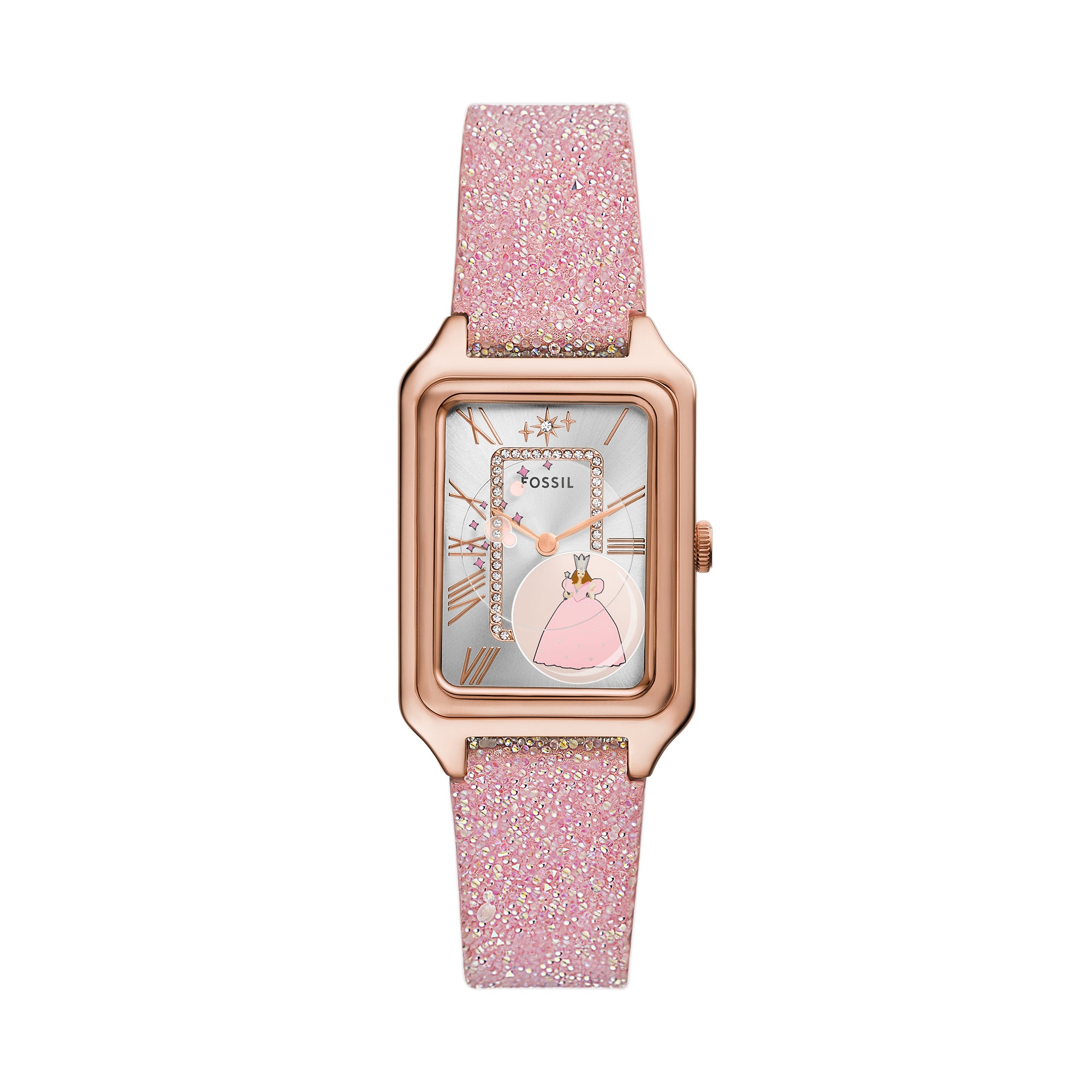 The Wizard of Oz x Fossil Limited Edition Three-Hand Pink Crystal