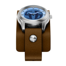 Load image into Gallery viewer, Y2K Big Tic Brown Leather Watch