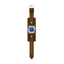Load image into Gallery viewer, Y2K Big Tic Brown Leather Watch