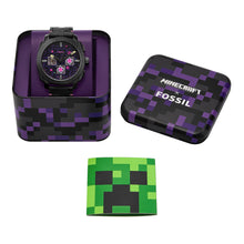 Load image into Gallery viewer, Minecraft x Fossil Limited-Edition The End 44mm Chronograph Watch