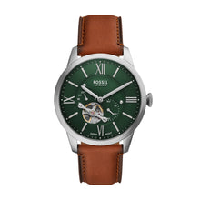 Load image into Gallery viewer, Townsman Multifunction Brown Leather Watch