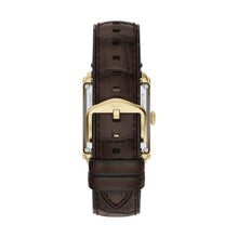Load image into Gallery viewer, Carraway Automatic Brown Croco Leather Watch
