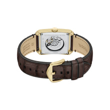 Load image into Gallery viewer, Carraway Automatic Brown Croco Leather Watch
