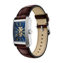 Load image into Gallery viewer, Carraway Automatic Brown Croco Leather Watch